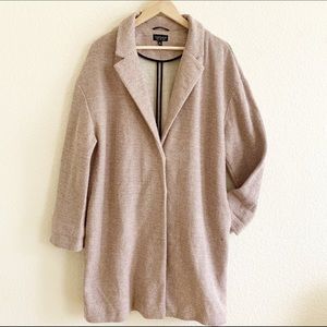 Topshop Woven Overcoat